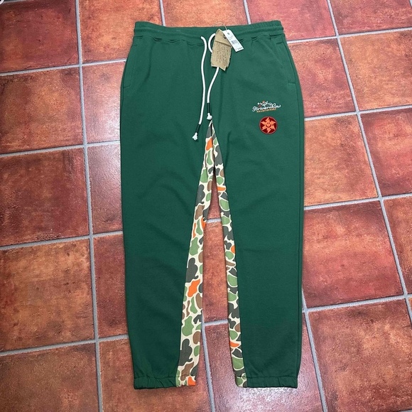 NWT Strivers Row Evergreen Camo Stripe Elastic Joggers Sweatpant Size 3XL - Picture 2 of 14